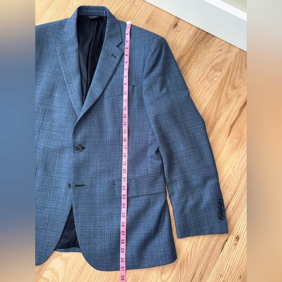 Jos. A. Bank 100% Wool Traveler Blazer Jacket Blue Men’s Size 41 Regular - Picture 9 of 11